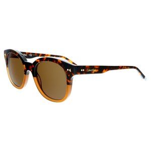 Calvin Klein Sunglasses Havana Brown Round